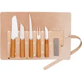 Marttiini Cabin Chef Knife Set 1494000 Satin 8Cr14MoV, Birch, set de couteaux