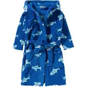 Playshoes Peignoir bleu clair / bleu foncé / blanc