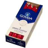 GOUDA Bougies couronnes Rouge rubis 8 pièces