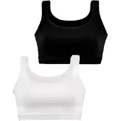 Petite fleur Soutien-gorge noir / blanc