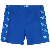 Playshoes Shorts de bain 'Hai' bleu / aqua / blanc