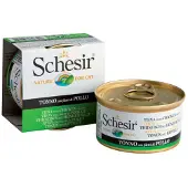 Schesir thon avec poulet (gelée) pâtée pour chat (boîte)