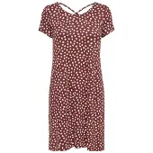 ONLY Robe 'ONLBera' rouille / blanc