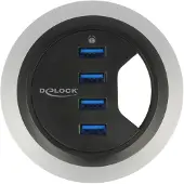 DeLOCK 62868 USB 3.0 (3.1 Gen 1) Type-A 5000Mbit/s Noir hub & concentrateur - hubs & concentrateurs (USB 3.0 (3.1 Gen 1) Type-A, USB 3.0 (3.1 Gen 1) Type-A, 0,95 m, 5000 Mbit/s, USB, Noir)