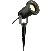 SLV Nautilus Spike XL Noir Luminaire de Jardin à Enfoncer 1X GU10/11W IP44 / IP65 AL