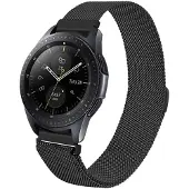 IMoshion Bracelet magnétique milanais pour Samsung Galaxy Watch 3 (45 mm) / Watch (46 mm) / Gear S3 Frontier / Gear S3 Classic (22 mm) - Noir