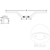 TRW Speedfighter Cable Harley Davidson Fld 1690 Abs Dyna Switchback 13 Tracker Handlebar Argenté 25.4 mm