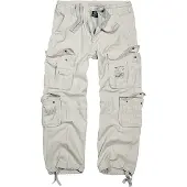 Brandit Pantalon cargo blanc denim