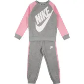 Nike Survêtement 'FUTURA' gris chiné / rose / blanc