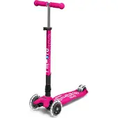 Micro mobility Micro Scooter Maxi Deluxe klappbar LED rose néon Rouleau pour enfants