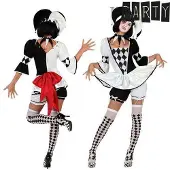 Atosa Harlequin Costume Blanc XL Enfants