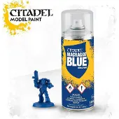 Games Workshop Citadel Bombe sous-couche - Aérosol Macragge Blue (Matières plastiques)