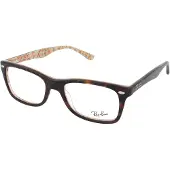 Ray-Ban Rx5228505750 50/17/140 Woman Glasses Marron Femme