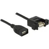 DeLOCK USB 2.0 câble encastrable - USB A femelle vers USB A femelle - Jusqu'
