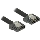 DeLOCK Cable SATA FLEXI 6 Gb/s 100 cm schwarz Metall -