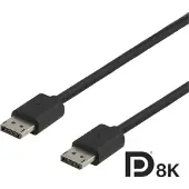 Deltaco DP8K-1010 Câble DisplayPort Noir (1 m), Câble vidéo, Noir