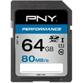 PNY Performance - Carte mémoire flash - 64 Go - UHS Class 1 / Class10 - SDXC UHS-I
