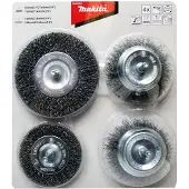 Makita Ensemble de brosses 4 pièces coupe/ronde D-65729