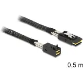 DeLOCK 83388 50 Cm Sas Cable Noir