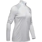 Under Armour Tech Twist Half Zip Long Sleeve T-shirt Gris S Femme