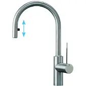 Kwc Ono 3, robinetterie pour évier, chromé, haute pression