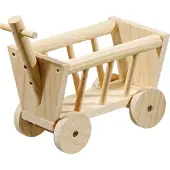 Flamingo Heuraufe Carro, modèle Naturel - Bois, dimensions : 20 cm