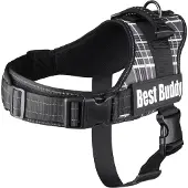 Flamingo Harnais Best Buddy Pluto noir Grid, taille : M