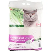 Flamingo Litière pour Chat Citronnelle & Zéolite Verte - 12 kg