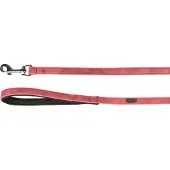 Flamingo Delu Leine mit Neoprenpolsterung rot 130x2cm (Chien, Promenade)