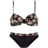 LASCANA Bikini vert / rose / rouge / noir