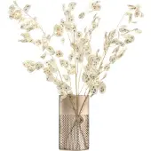 LSA International Vase LSA Wicker de Kandelaar Brown/Mocha 25 cm