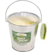 Gardalux Bougie citronnelle dans seau métal - 10x10x10cm
