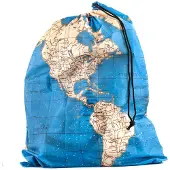 Kikkerland Travel Bags Maps - Set 4pcs.