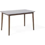 Beliani Table De Repas Modesto Bois Foncé