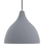 Beliani Lampe suspendue gris pastel béton éclairage en forme d'entonnoir pour chambre d'enfant design moderne