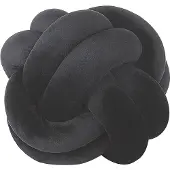 Beliani Coussin Velours Noir Malni 20 X 20 Cm