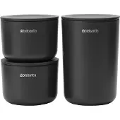 Brabantia Ensemble de 3 pots de stockage ReNew