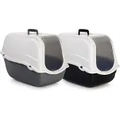 Beeztees Romeo - Bac à litière - noir/blanc - 57x39x41 cm