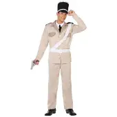 Atosa Police Gendarme Costume French Beige M-L Enfants