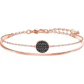 Swarovski Bracelet-Jonc Sublima, Gris, Placage De Ton Or Rosé