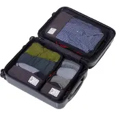 Troika BBG56/GY Set de sacs de compression de voyage BUSINESS PACKING CUBES