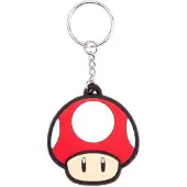 Nintendo - Porte-Clef Champignon Rouge (Gomme)