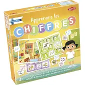 Tactic Jeu Éducatif Apprenons Les Chiffres - 4 Plateaux Recto-Verso, Jaune