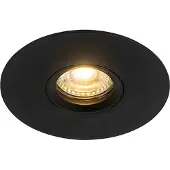 QAZQA Spot encastrable intelligent noir avec Wifi GU10 50mm - Buco