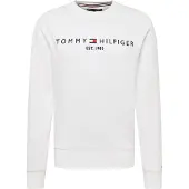 Tommy Hilfiger Sweat-shirt 'Logo Embroidery Flex' bleu marine / rouge / blanc