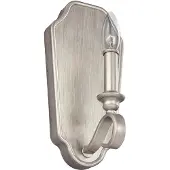 Elstead Lighting Applique murale avec bougeoir DeWitt, argent chaud, 1xE14x60W, métal, dimensions : 30,1 x 14,6 x 13,2 cm, IP20, Feiss