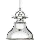 QUOIZEL Emery lampe suspendue argent QZ-EMERY-P-S-IS