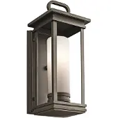 Kichler Applique d'extérieur South Hope, bronze foncé, 1xE27x60W, aluminium, dimensions : 45,1 x 17,8 x 19,6 cm, IP44,
