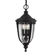 ELSTEAD Suspension d'extérieur English Bridle 3xE14 noire Feiss FE-EB8-M-BLK