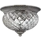 Elstead Lighting Plafonnier Elstead Plantation E27 double, nickel antique poli